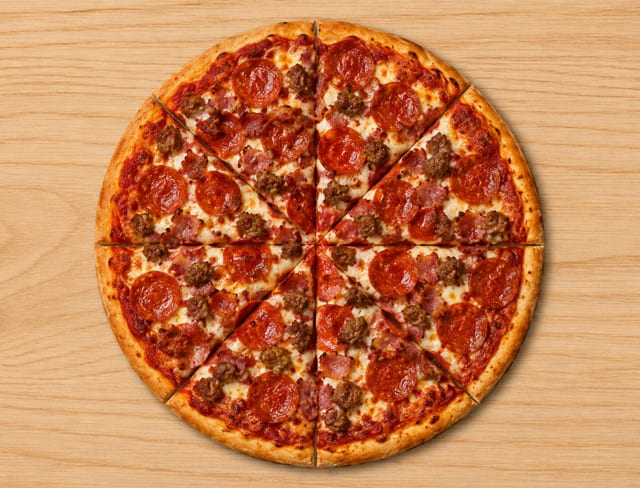 14" Single Meat Lovers.