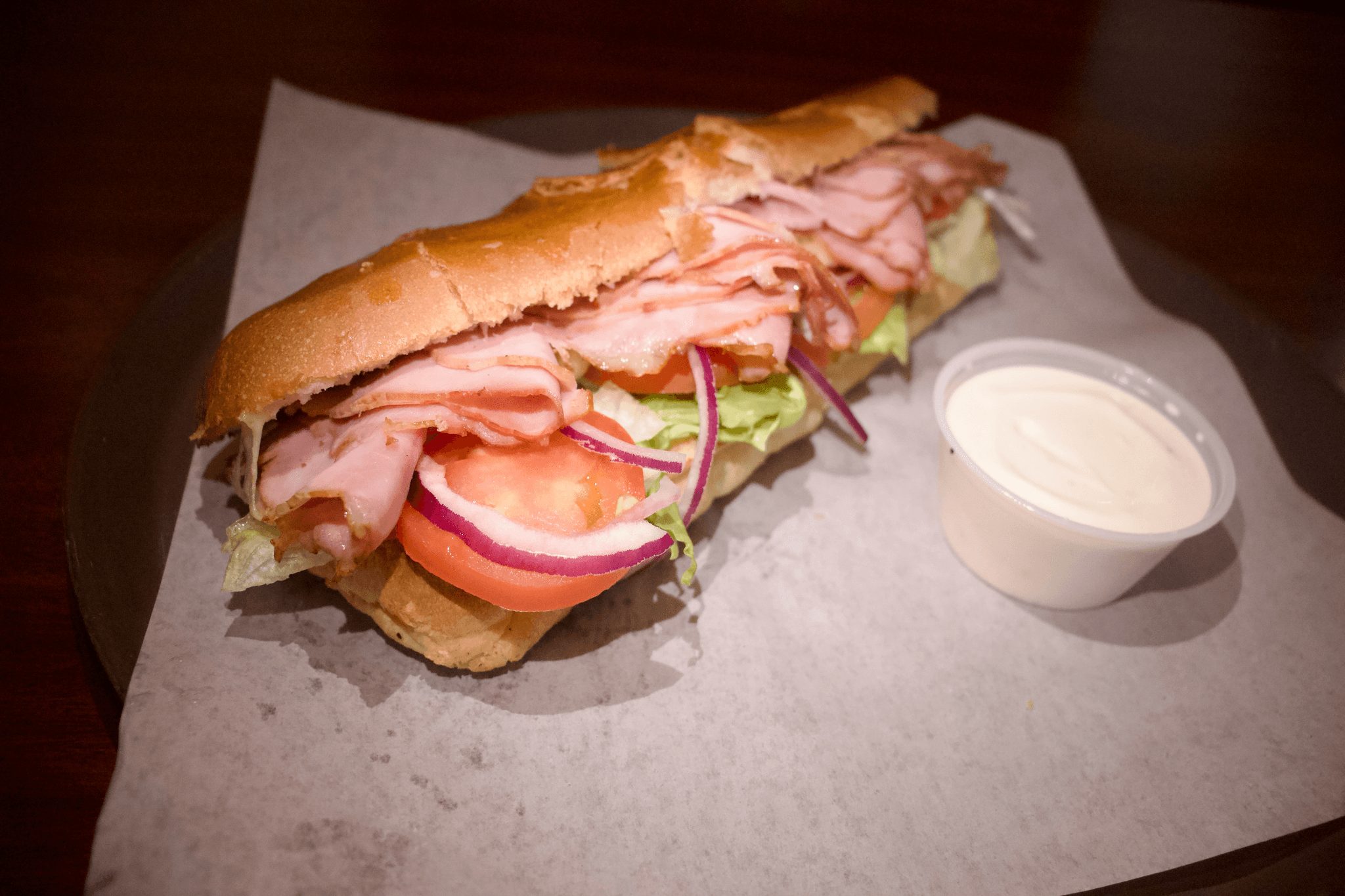Black Forest Ham And Cheese Sub.
